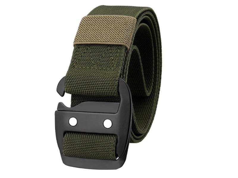 High Quality Police Tactical Belt High Elasticity Zinc Alloy Buckle Military Belt